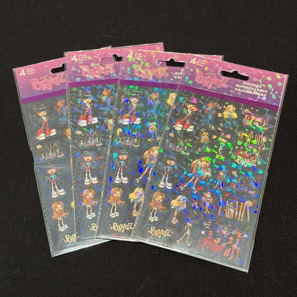 Bratz Holographic Sticker Sheet Set (4 Packs)